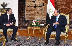 بالصور.. السيسي والحريرى يتفقان على حل الازمة اللبنانية

