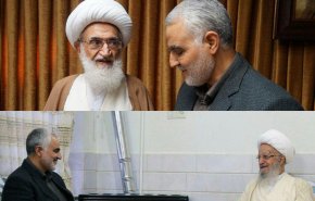 اللواء سليماني يلتقي مراجع الدين في مدينة قم