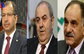 علاوي والجبوري والمطلك حلفاء الانتخابات المقبلة