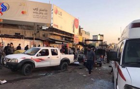 شاهد بالفيديو ... لحظة وقوع تفجير بغداد المزدوج
