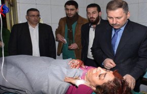 صور  للاعتداء الإرهابي الصاروخي على شارع النيل بحلب