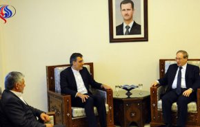 جابري انصاري وفيصل المقداد يبحثان الأوضاع في سوريا