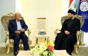  السفير الايراني يلتقي  السيد عمار الحكيم في بغداد