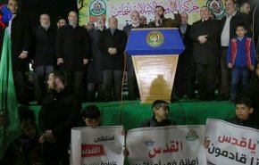مسيرة بغزة تنديدًا بقرار أميركا ضد هنية