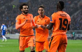 دوري الابطال: ليفربول يعود من أرض بورتو بخماسية 