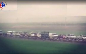 شاهد.. ارتال عسكرية غير مسبوقة للجيش السوري إلى الغوطة