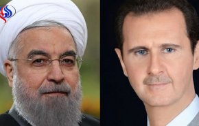 الرئيس السوري یعزی نظيره الايراني بحادث تحطم طائرة الركاب 