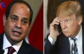  ترامب يتصل بالسيسي ويبحث معه الاوضاع الإقليمية