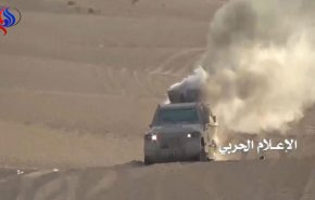مقتل 5 من مرتزقة السعودية بتدمير آليتهم بعبوة ناسفة بتعز