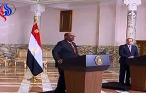 هذا ما قاله السيسي خلال مؤتمره الصحفي المشترك مع البشير