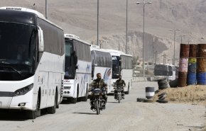 أول دفعة من المسلحين تخرج من الغوطة الشرقية الى ادلب