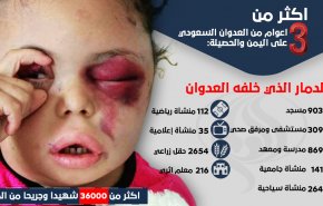 انفوجرافيك.. الدمار الذي خلفه العدوان السعودي على اليمن 