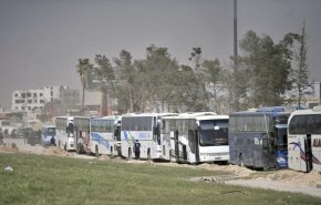 خروج 39 حافلة بمسلحي 