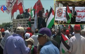 مهرجان جماهيري في الاردن قرب حدود فلسطين المحتلة