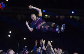 برشلونة البطل يودع انيستا بفوز على ريال سوسيداد