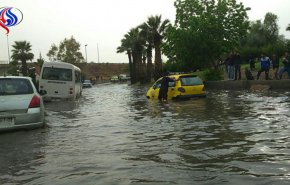 السيول تقطع المياه عن هذه المناطق في سوريا!!