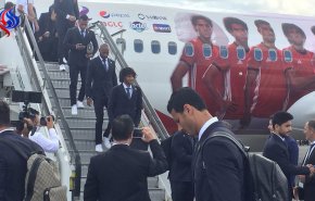 وصول المنتخب المصري ونجمه صلاح الى روسيا