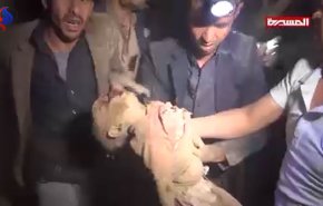 مشاهد تقشعر لها الابدان من جريمة سعودية في صنعاء+18