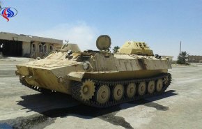 بالصورة: القوات السورية تغنم عربة عجيبة