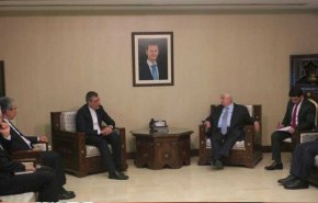 المعلم وجابري انصاري يؤكدان على أهمية التنسيق بين ايران وسوريا