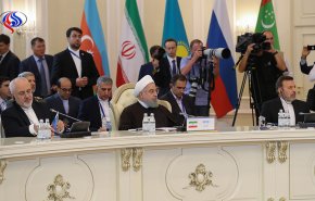 بدء اجتماع القمة الخامس لدول بحر قزوين بحضور روحاني