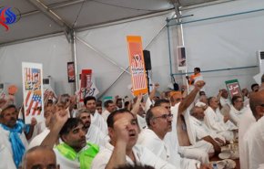 شاهد.. شعارات الحجاج الايرانيين في البراءة من المشركين