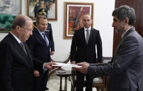 السفير الايراني الجديد في بيروت يقدم اوراق اعتماده لعون