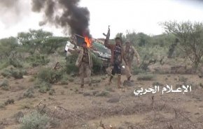 تدمير طقمين للمنافقين في حريب نهم