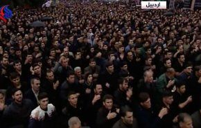 فيديو.. إحياء ذكرى تاسوعاء في مدينة أردبيل شمالي ايران