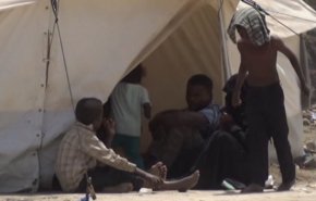 شاهد.. نازحون ضحايا القتل والمجاعة جراء العدوان السعودي