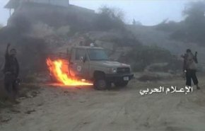 تدمير طقم ومصرع مرتزقة السعودية في الجوف ومأرب