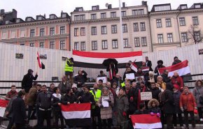 وقفة احتجاج في ستوكهولم على استمرار العدوان على اليمن