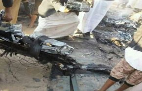 اول فيديو يوثق إسقاط الطائرة العدوان السعودي في صعدة 