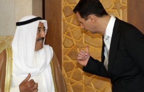 شاهد بالصور..الرئيس الأسد وأمير الكويت وسط دمشق!