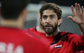 شاهد رد فعل فارس الخطیب بعد ان اغضبه مدرب المنتخب السوری