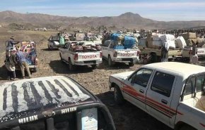 بالصور...قبائل خولان اليمنية تساعد الجيش واللجان الشعبية بالعذاء والمال 