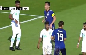 شاهد الهدف الأول في مباراة السعودية واليابان