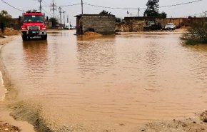 هطول أمطار غزيرة في العراق وسيول في النجف