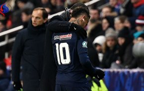 نيمار يغيب عن مباراتي دوري الأبطال ضد يونايتد