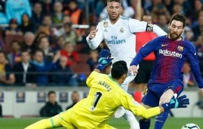 كم مرة أقصى برشلونة ريال مدريد من الكأس في سانتياجو برنابيو؟
