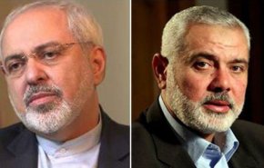 في اتصال مع ظريف.. هنية يشيد بالدعم الايراني للمقاومة 