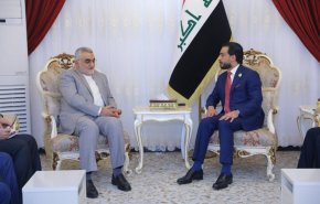 بروجردي یبحث مع الحلبوسي سبل تطویر العلاقات البرلمانیة