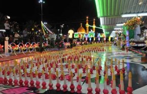 شاهد بالفيديو كيف احتفلت كربلاء المقدسة بمولد الامام الحجة (ع)