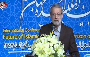 لاريجاني يدعو للوحدة الاسلامية ومواجهة الفكر الوهابي
