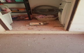 سقوط صاروخ للقبة الحديدية على منزل مستوطن + صور