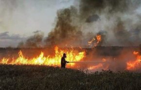 اندلاع حرائق عدة في ’غلاف غزة’
