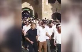 شاهد وحشية الاحتلال.. يقتحم الأقصى ويطلق النار على المعتكفين