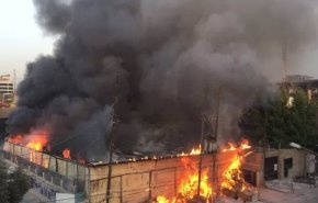 اندلاع حريق كبير في محاصيل زراعية غربي الرمادي