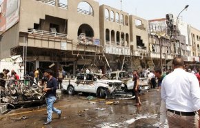 بالصور... مشاهد من انفجار حسينية المنتظر في بغداد