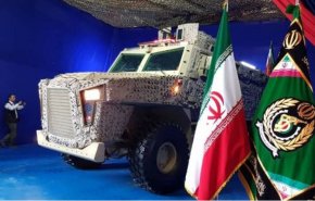 ايران تزيح الستار عن مدرعة رعد المضادة للالغام والكمائن